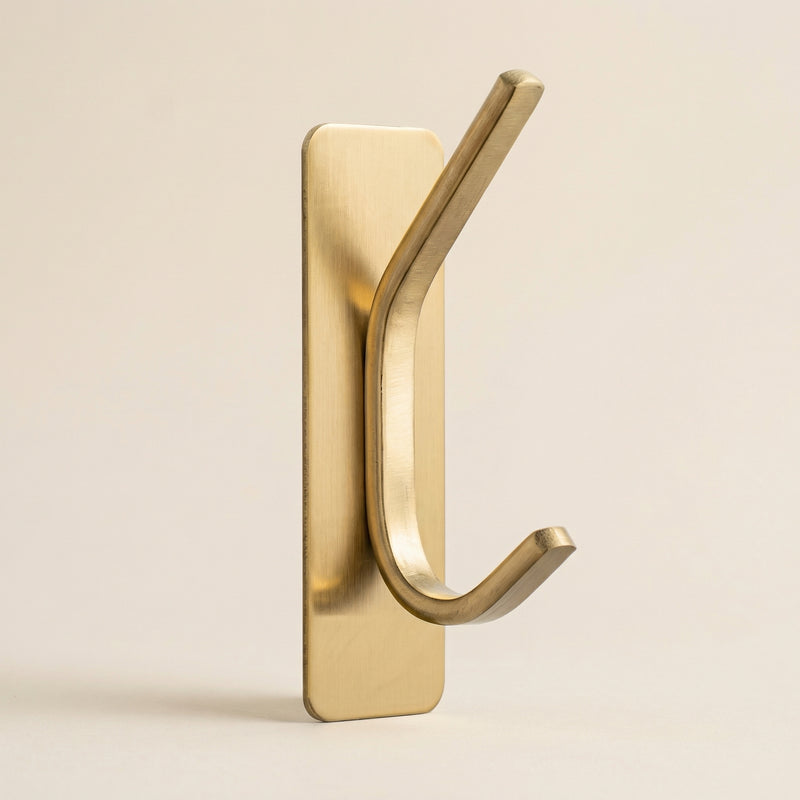 Gold Wall Hook – Stainless Steel Adhesive Towel Rack Bathroom Storage Hat Hanger Coat Holder
