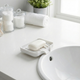 Silicone Soap Tray with Drain Spout – Self-Draining Dish for Kitchen and Bathroom Countertops