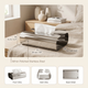 Stainless Steel Tissue Box – Sculptural Dispenser for Living Room Bedroom Desktop