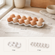 Premium Ceramic Egg Tray – Speckled White Holder for Kitchen Counter or Fridge Storage
