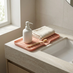 Silicone Soap Tray with Drain Spout – Self-Draining Dish for Kitchen and Bathroom Countertops