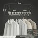 Space-Saving Closet Hanger – 8-Slot Rotating Aluminum Alloy Organizer for Clothes & Wardrobe Storage