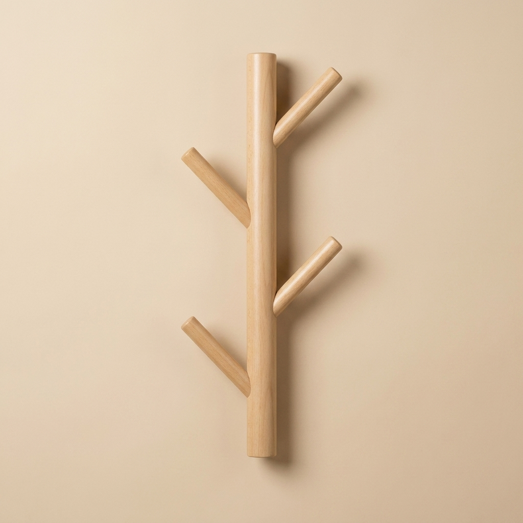 Tree Branch Wall Coat Rack – Wall Mounted Hook Rack for Entryway Hallway Bedroom