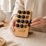 Bamboo Essential Oil Rack – 12 Bottle Display Stand Desk Organizer Natural Wood