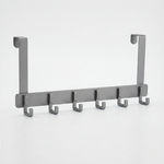 Over-Door Metal Hook Rack – No-Drill Storage Rack for Coats, Bags & Towels