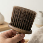 Walnut Wood Cleaning Brush – Soft Bristle for Coffee Grinder, Laptop, Car Interior, Camera Lens