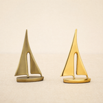 Sailboat Sculpture – Gold or Bronze Zinc Alloy Desk Ornament Modern Home Decor
