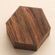 6-Piece Hexagonal Wood Riser Set – Tiered Display Stand for Jewelry and Collectibles