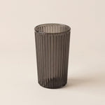 Textured Glass Toothbrush Holder – Bathroom Storage, Countertop Cup, Minimalist Vanity Accessory