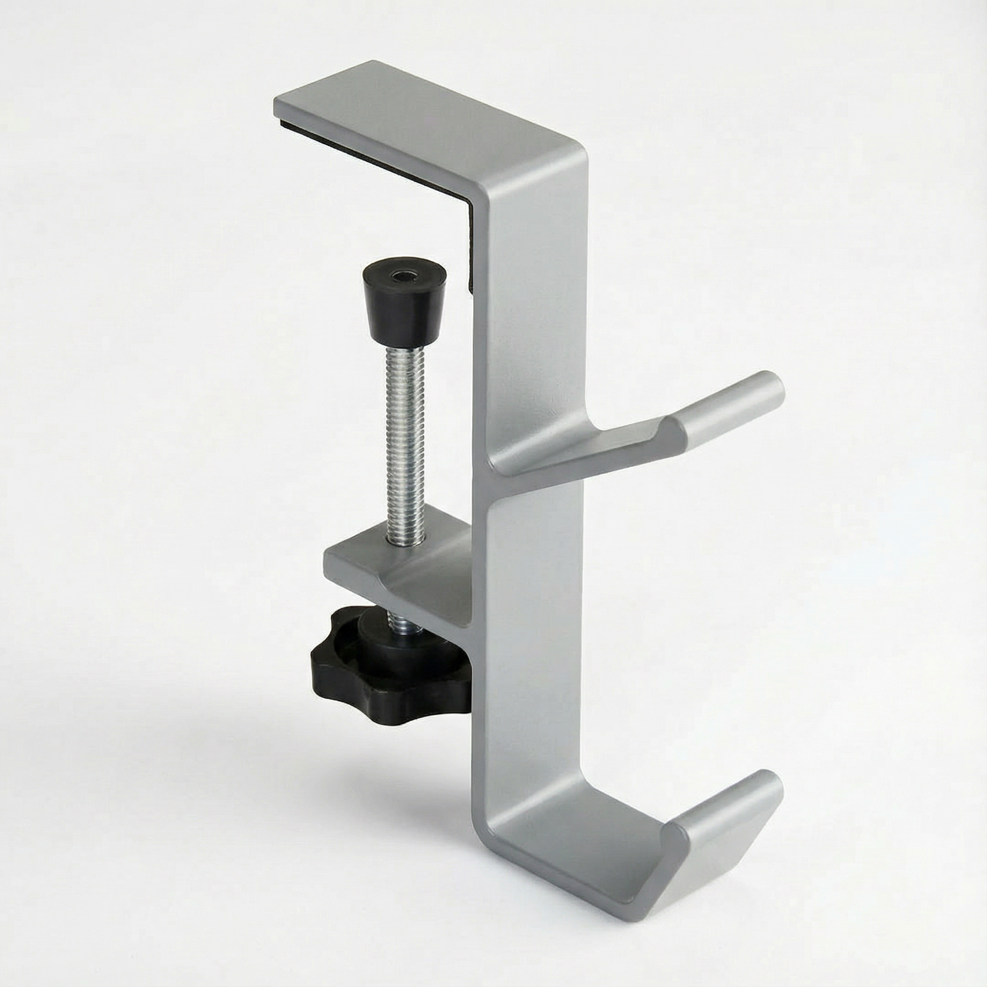 Adjustable Clamp Desk Hook – Aluminum Organizer for Headphones Bags Keys Office Setup