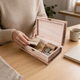 Wooden Hinged Box with Latch – Pine Storage Case for Jewellery Crafts Keepsakes