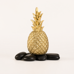 Pineapple Sculpture – Gold Crown Resin Decor for Coffee Table and Living Room