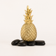 Pineapple Sculpture – Gold Crown Resin Decor for Coffee Table and Living Room