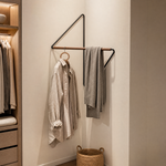 Nordic Corner Coat Rack – Wall Mounted Minimalist Metal Hanger Bedroom Entryway