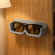 Wall Mounted Sunglasses Holder – Adhesive Eyewear Storage Organizer for Glasses, Entryway Closet Wall