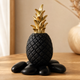 Pineapple Sculpture – Gold Crown Resin Decor for Coffee Table and Living Room