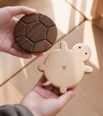 Turtle Wood Coaster – Black Walnut Drink Mat Table Protector Desk Decor Gift
