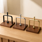 Napkin Holder for Table – Wood Base Metal Frame Cafe Restaurant Kitchen Decor