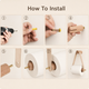 Toilet Paper Holder – Wall Mounted Wood Leather Brass Bathroom Organizer Minimalist Rustic Decor