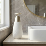 Minimalist Soap Dispenser – Ceramic 400ml Soap Pump for Bathroom or Kitchen Decor