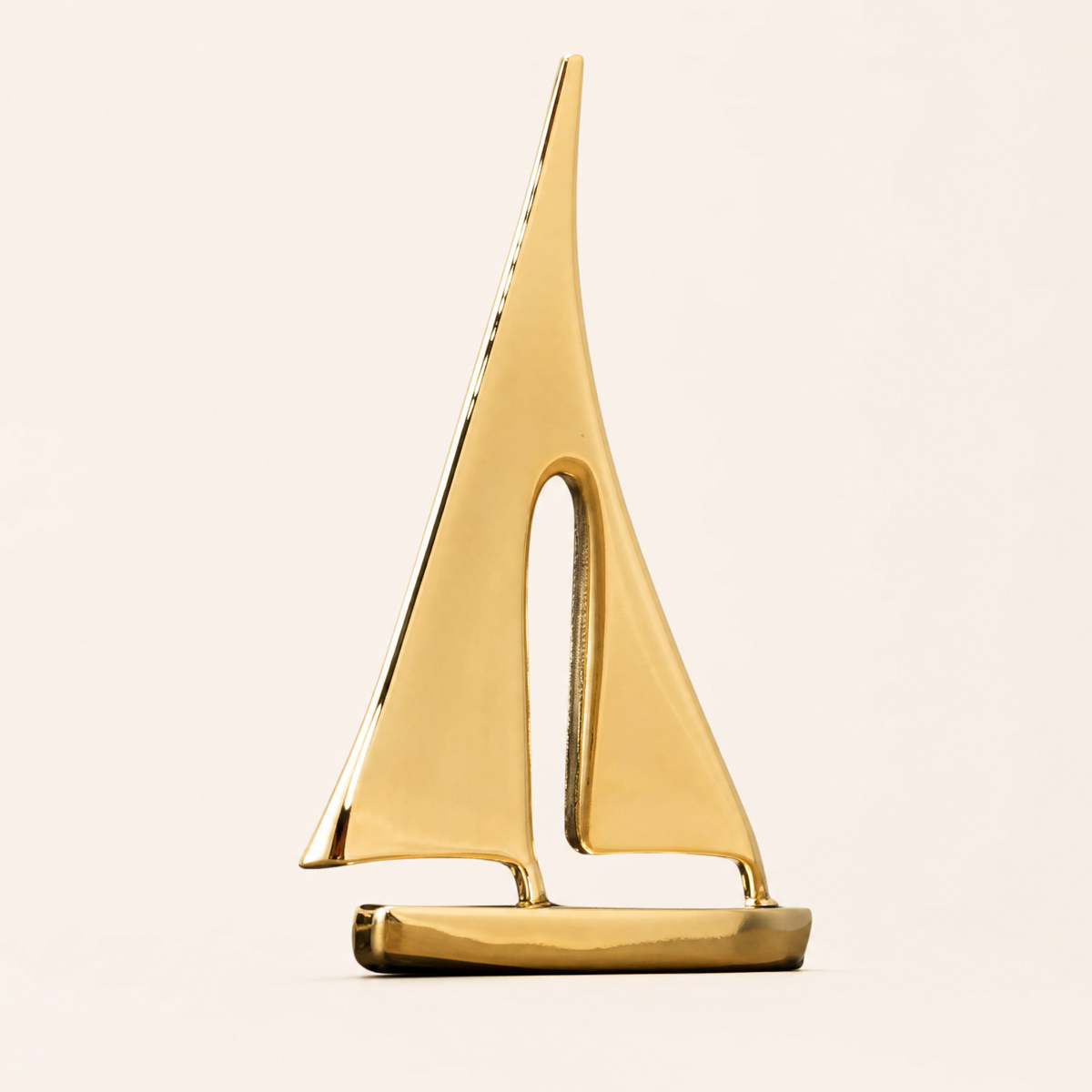 Sailboat Sculpture – Gold or Bronze Zinc Alloy Desk Ornament Modern Home Decor