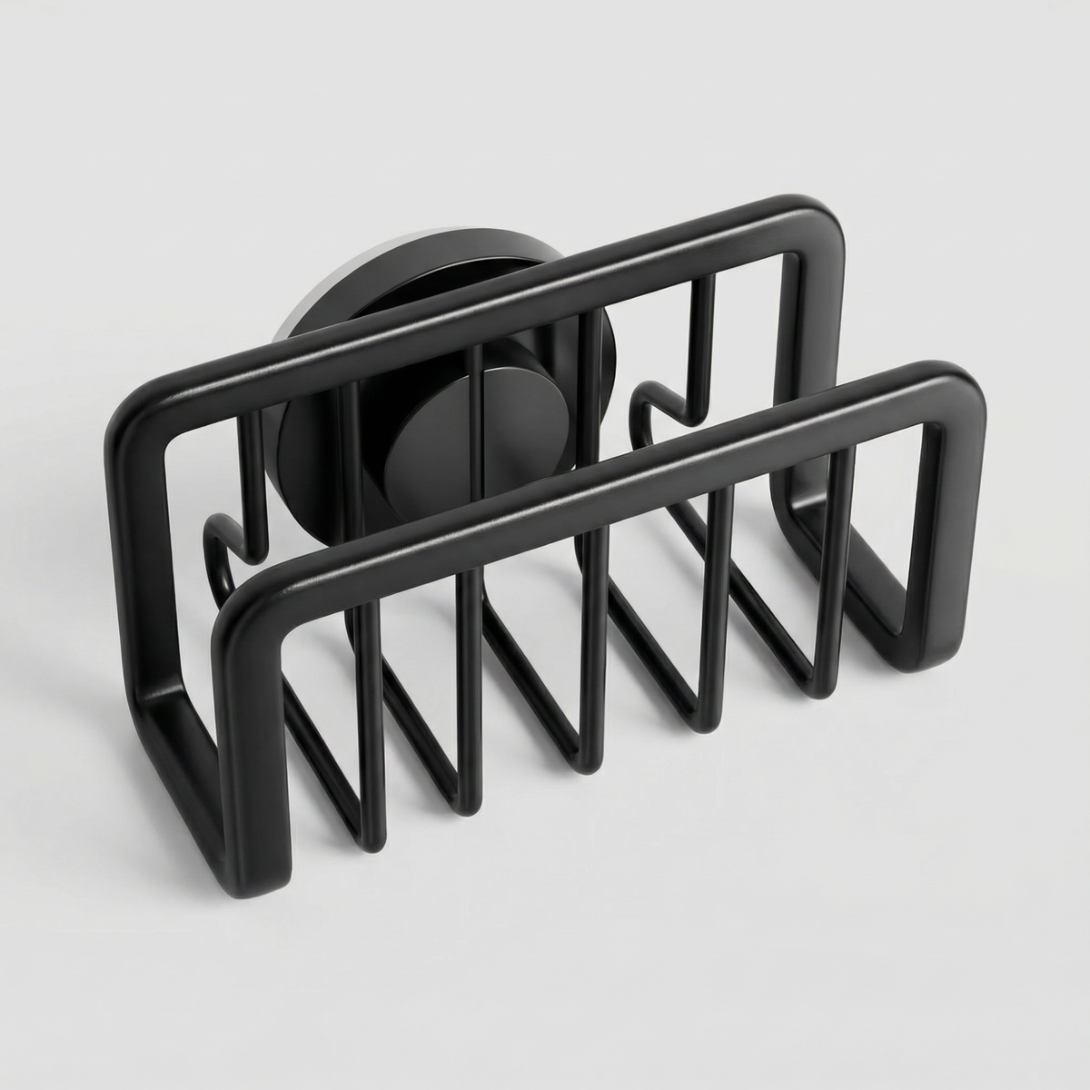 Kitchen Sink Sponge Holder – Suction Cup Organizer, Open Drain Rack for Sponges and Scrubbers