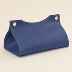 Leather Tissue Holder – Compact Napkin Dispenser for Coffee Table Desk Bathroom Car Storage