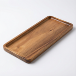 Wooden Serving Tray – Minimal Wood Display Tray for Dining & Coffee Tables