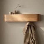 Floating Wall Coat Rack with Hidden Hooks & Shelf – Wall-Mounted Coat Organizer for functional decor