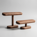 Watch Display Stand – Freestanding T-Bar Organizer for Desk Dresser Nightstand Walnut Wood