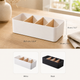 Desktop Storage Box with Wood Dividers – Desk Organizer for Home Office Decor