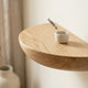 Wooden Floating Shelf – Semicircle Wall Mount for Small Spaces, Minimalist Home Organization