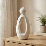 Abstract Family Figurine Set – Modern Minimalist Sculpture Home Decor Living Room Shelf Accent