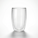 Double Wall Glass Coffee Mug – Heat Resistant Borosilicate Cup for Hot and Cold Drinks