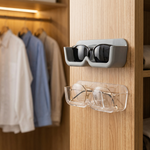 Wall Mounted Sunglasses Holder – Adhesive Eyewear Storage Organizer for Glasses, Entryway Closet Wall