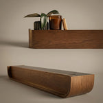 Floating Wall Coat Rack with Hidden Hooks & Shelf – Wall-Mounted Coat Organizer for functional decor