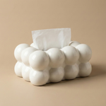 Cloud Design Tissue Box – Sculptural Tissue Dispenser for Coffee Table, Nightstand, Bathroom, Office Decor