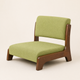 Floor Chair Low Seat – Japanese Style Wood Frame Living Room Bay Window Sofa