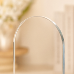 Clear Acrylic Bookends – Arch Design Book Organizer for Shelf Desk Home Office
