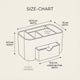 Makeup Storage Box – Multi-Compartment Desktop Organizer with Drawer for Bathroom Vanity Countertops