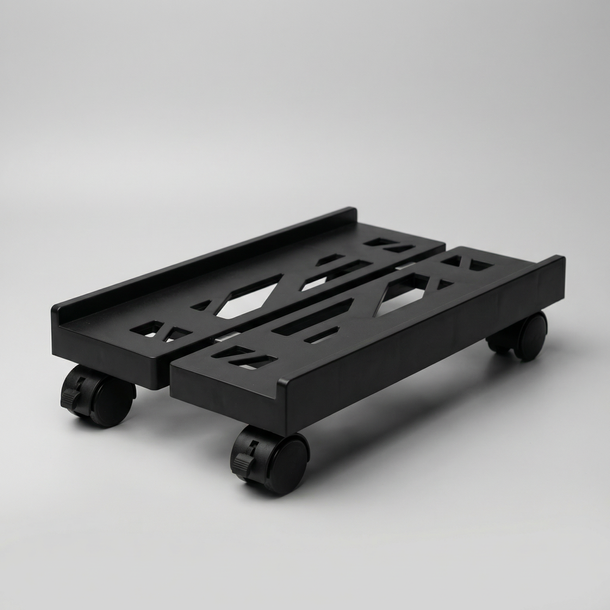 Adjustable Mobile CPU Stand – Rolling Tower Holder with Ventilation and Brake Wheels for Office