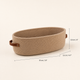 Oval Woven Storage Basket – Bathroom Organizer Toilet Paper Holder Desk Tray