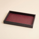 Decorative Storage Tray Woven PU Leather – Desk Vanity Jewelry Organizer Home Decor