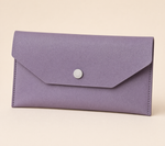 Slim Cash Envelope Wallet – PU Leather Snap Pouch Budget Organizer Women Purse