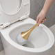 Sculptural Toilet Brush with Holder – Long Handle Bathroom Brush, Minimalist Design