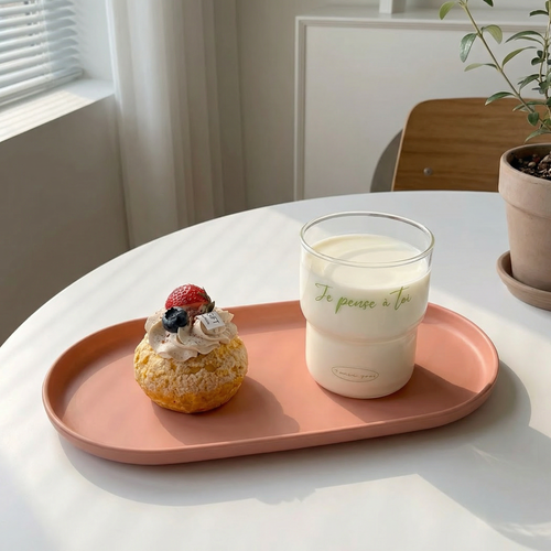 Dessert Cake Tray – Minimalist Serving Tray for Desserts, Coffee Table and Decor