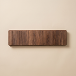 Walnut Wall Coat Rack – Piano Key Design Hooks for Entryway Bedroom Bathroom Minimalist Decor