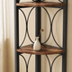 6 Tier Corner Shelf – Tall Freestanding Bookcase Storage Rack for Living Room or Bedroom