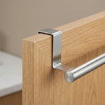 Stainless Steel Over Cabinet Towel Rack – Kitchen & Bathroom Organizer