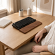Walnut Wood Keyboard Wrist Rest – Ergonomic Palm Pad for Mechanical Keyboards